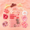 Wholesale Highgrade Cloth Handmade Hair Accessories Hairpin Hairband Suit Hair Tie Large Intestine Hairband Grip Clip With High Elasticity