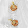 Wholesale Highgrade Women's Stainless Steel Goldplated Geometric Round Earrings For Autumn And Winter