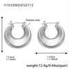 Wholesale Highpolished 18K Gold Plated Stainless Steel Geometric Circle Hollow Earrings For Women