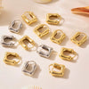 Wholesale Highpolished Ushaped Geometric Copper Earrings For Women With Electroplating
