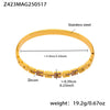 Wholesale Highquality 5A Zircon Buckle Bracelet In Fashionable And Simple Style Made Of Stainless Steel With Electroplating Featuring A Cross Shape