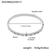 Wholesale Highquality 5A Zircon Buckle Bracelet In Fashionable And Simple Style Made Of Stainless Steel With Electroplating Featuring A Cross Shape