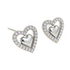 Wholesale Highquality Diamondstudded Hollow Heartshaped Brass And Copper Earrings For Women