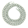 Wholesale Hip Hop Alloy Cuban Chain Necklace With Diamond Inlay For Men Geometric Style