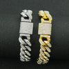 Wholesale Hip Hop Alloy Cuban Chain Necklace With Rhinestones And Geometric Design For Men