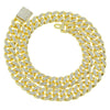 Wholesale Hip Hop Alloy Cuban Chain Necklace With Rhinestones And Geometric Design For Men
