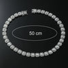 Wholesale Hip Hop Alloy Rhinestone Cuban Chain Necklace With Geometric Pattern For Men