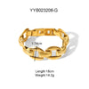Wholesale Hip Hop Classic Big Gold Chain Stainless Steel Jewelry Necklace Bracelet Suit With Vacuum Real Gold Electroplating In Pvd Furnace