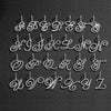Wholesale Hip Hop Copper Pendant Necklace With Micropaved Zirconia And English Letter Pattern
