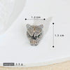 Wholesale Hip Hop Copper Plated Real Gold Animals Zodiac Pendant Accessories Clavicle Chain Earrings Stud
