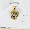 Wholesale Hip Hop Copper Plated Real Gold Animals Zodiac Pendant Accessories Clavicle Chain Earrings Stud
