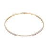 Wholesale Hip Hop Copper Set With Zircon Inlaid One Row Necklace And Tennis Chain