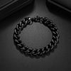 Wholesale Hip Hop Fashion Cool Street Stainless Steel Geometric Polished Unisex Bracelet