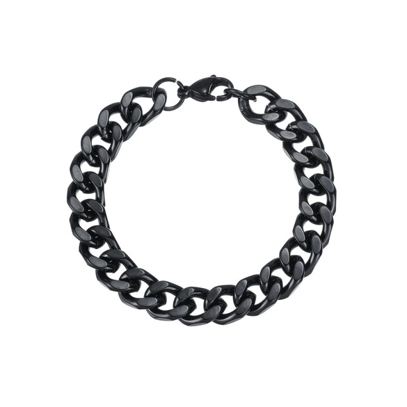 Wholesale Hip Hop Fashion Cool Street Stainless Steel Geometric Polished Unisex Bracelet