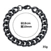 Wholesale Hip Hop Fashion Cool Street Stainless Steel Geometric Polished Unisex Bracelet