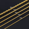 Wholesale Hip Hop Fashion Twist Chain Stainless Steel Necklace With Geometric Design And Electroplating For Women