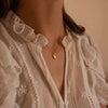 Wholesale Hip Hop Geometric Three Dimensional Love Peach Heart Clavicle Necklace For Female Alloy Material With Electroplating