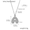 Wholesale Hip Hop Light Luxury Geometric Letter Zircon Stainless Steel Necklace With Electroplating