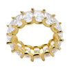 Wholesale Hip Hop Men's Ring Copper Geometric Microinlaid Zircon