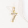 Wholesale Hip Hop Pendant Necklace Copper Microinlaid Zircon With Letters Numbers Text