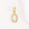 Wholesale Hip Hop Pendant Necklace Copper Microinlaid Zircon With Letters Numbers Text