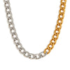 Wholesale Hip Hop Personality Cuban Chain Necklace Stainless Steel 18K Gold Plated Geometric Style Polished Chain For Women