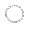 Wholesale Hip Hop Punk Unisex Geometric Stainless Steel Chain Bracelet Jewelry With Electroplating