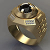 Wholesale Hip Hop Ring Alloy Retro Style Electroplated For Men