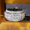 Wholesale Hip Hop Ring Copper Unisex Geometric Inlaid Zircon