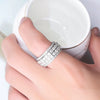 Wholesale Hip Hop Ring Copper Unisex Geometric Inlaid Zircon