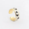 Wholesale Hip Hop Ring Female Devil's Eye Gold Plated Copper Ring