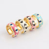 Wholesale Hip Hop Ring Female Devil's Eye Gold Plated Copper Ring
