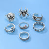 Wholesale Hip Hop Ring Zinc Alloy Distressed Animal Zodiac Geometric Design