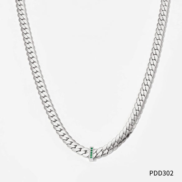 Wholesale Hip Hop Snake Bone Necklace And Bracelet Set For Women Stainless Steel Geometric Design Electroplated
