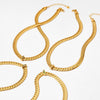 Wholesale Hip Hop Snake Bone Necklace And Bracelet Set For Women Stainless Steel Geometric Design Electroplated