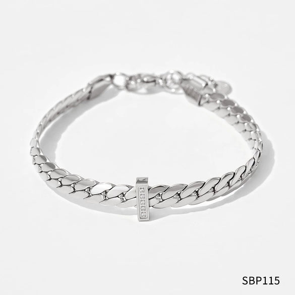 Wholesale Hip Hop Snake Bone Necklace And Bracelet Set For Women Stainless Steel Geometric Design Electroplated