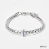 Wholesale Hip Hop Snake Bone Necklace And Bracelet Set For Women Stainless Steel Geometric Design Electroplated