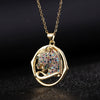 Wholesale Hip Hop Style Animal Pattern Copper Inlaid Zircon Goldplated Pendant Necklace