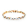 Wholesale Hip Hop Style Copper Jewelry With Heart Pattern And Glass Design Bracelet And Anklet