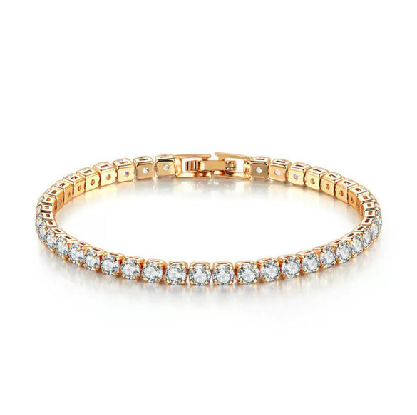 Wholesale Hip Hop Style Copper Jewelry With Heart Pattern And Glass Design Bracelet And Anklet