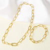 Wholesale Hip Hop Style Copper 18K Gold Plated Geometric Necklace