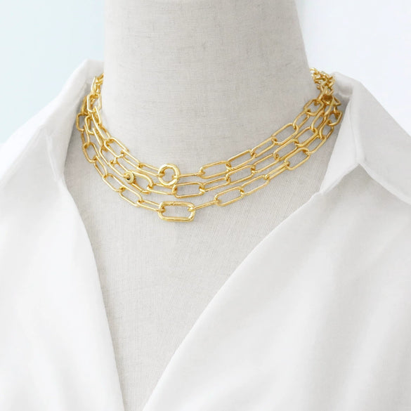 Wholesale Hip Hop Style Copper 18K Gold Plated Geometric Necklace