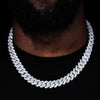 Wholesale Hip Hop Style Copper Rhombus Cuban Chain Necklace Unisex