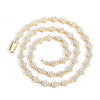 Wholesale Hip Hop Style Copper Tennis Chain Zircon Necklace And Bracelet Jewelry Unisex