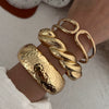 Wholesale Hip Hop Style Exaggerated Irregular Alloy Hammer Bracelet With Electroplating Processing