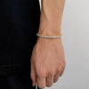 Wholesale Hip Hop Style Geometric Copper Zirconia Tennis Chain Bracelet Jewelry