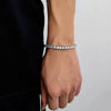 Wholesale Hip Hop Style Geometric Copper Zirconia Tennis Chain Bracelet Jewelry