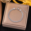 Wholesale Hip Hop Style Geometric Double Layer Retro Exaggerated 18K Gold Plated Titanium Steel Necklace Chain For Women