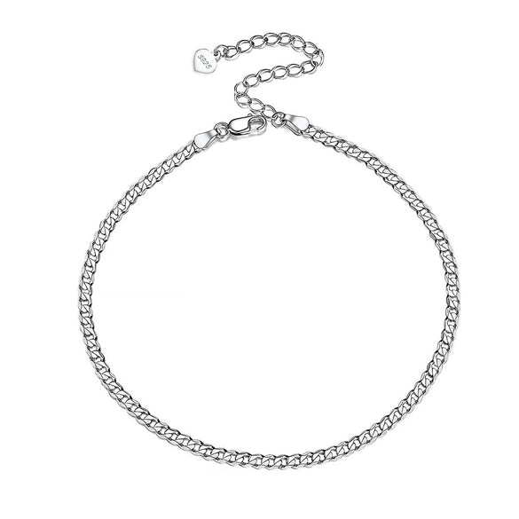 Wholesale Hip Hop Style Geometric Pattern S925 Sterling Silver Cuba Chain Necklace For Men And Women