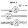 Wholesale Hip Hop Style Geometric Pattern S925 Sterling Silver Cuba Chain Necklace For Men And Women